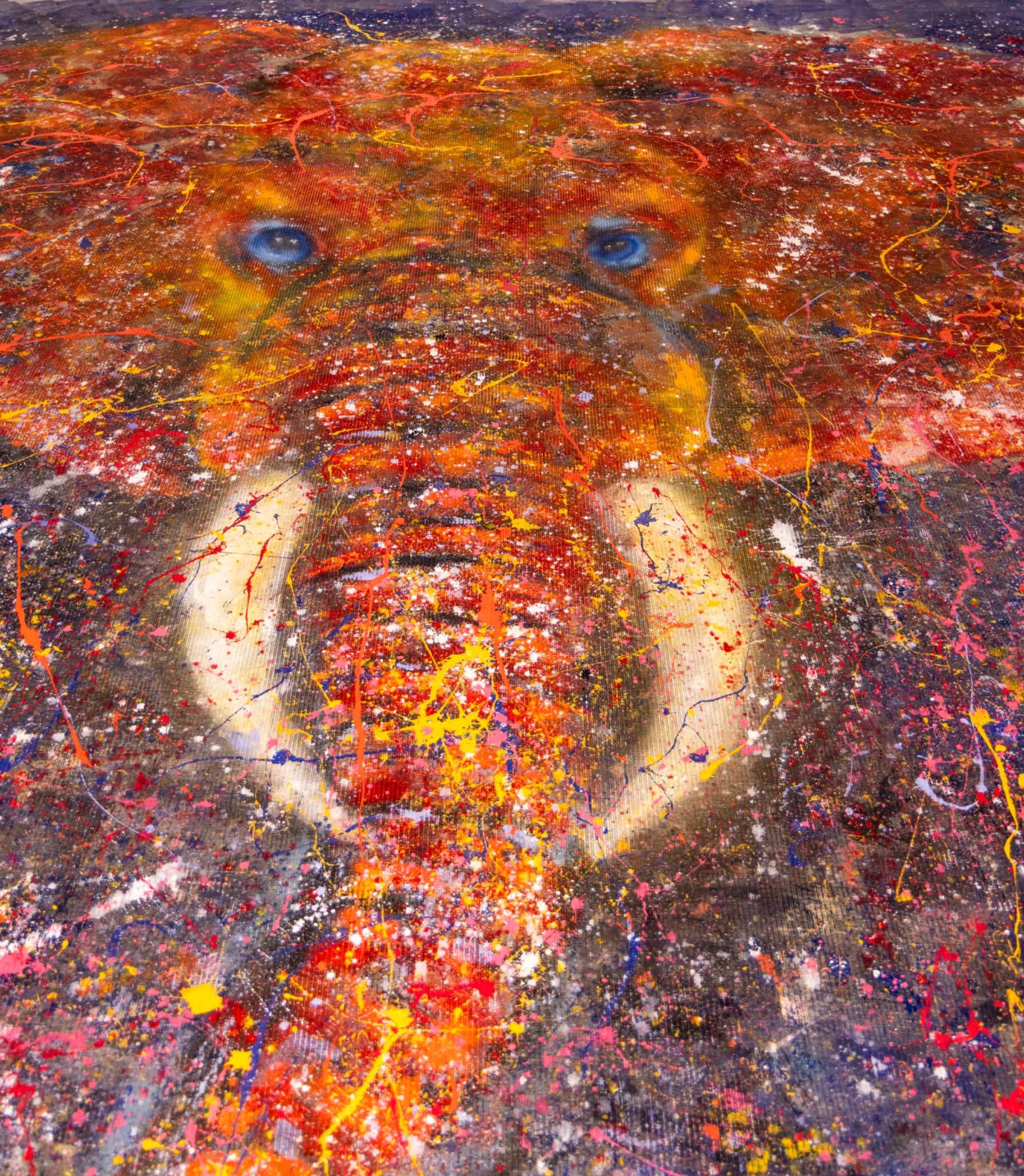 Sound of Freedom, Bruce Karim's large elephant painting.